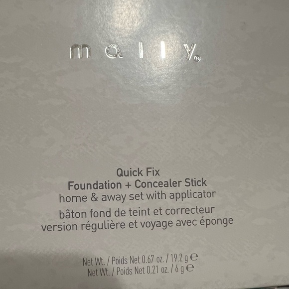 MALLY Quick Fix Foundation & Concealer Stick w/Applicator Set , Medium, NIB - Picture 5 of 5